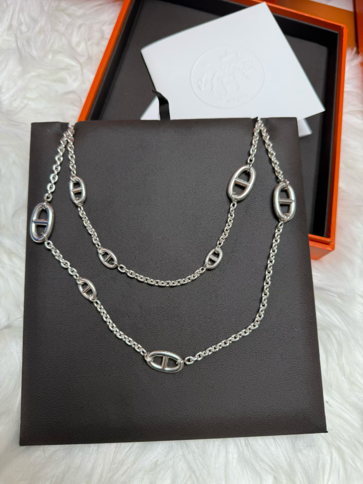 [Ornora Jewelry]Classic Silver Sweater Chain
