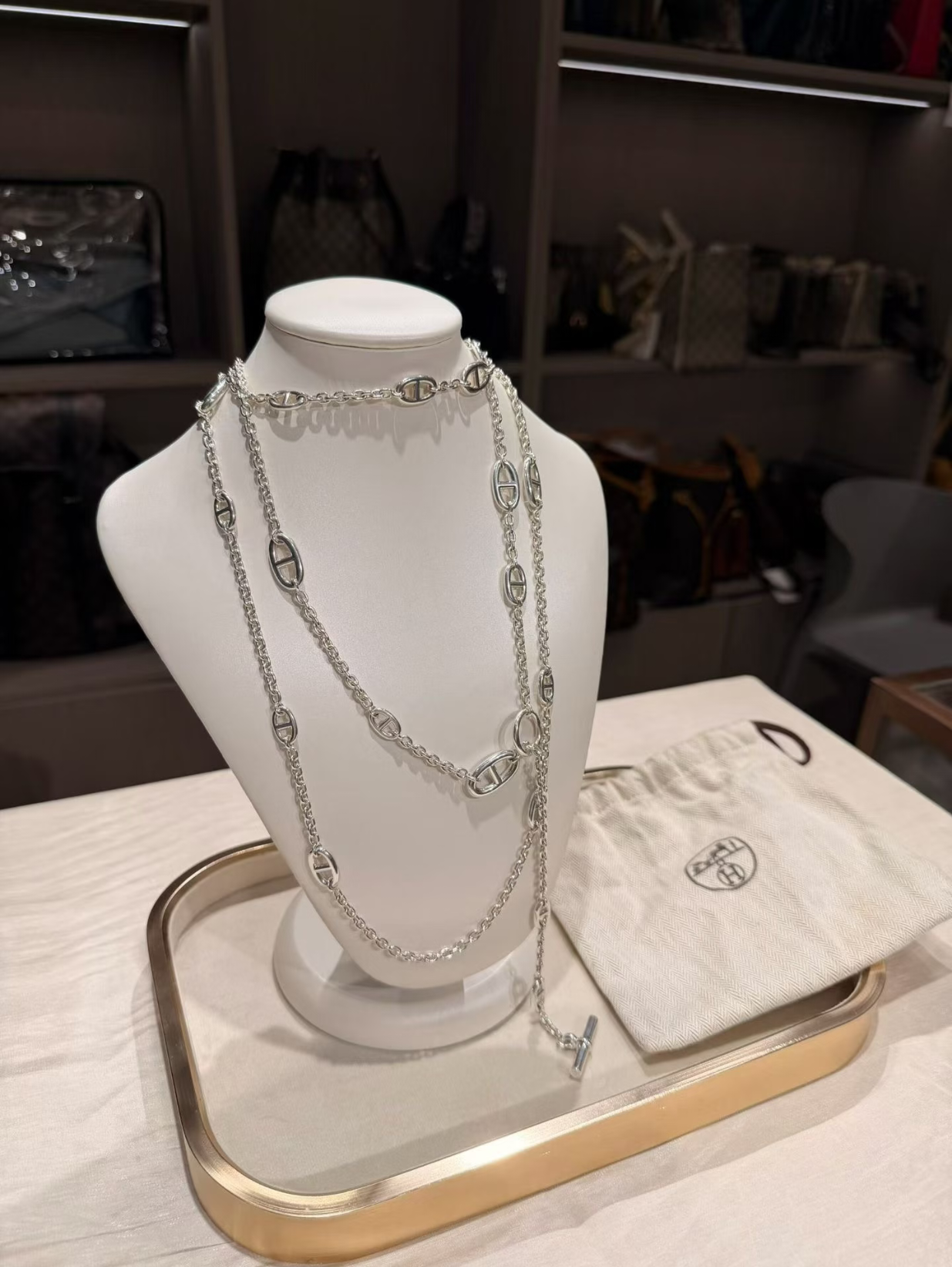 [Ornora Jewelry]Classic Silver Sweater Chain