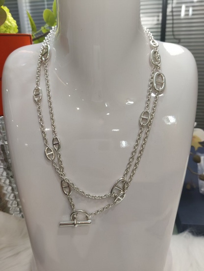 [Ornora Jewelry]Classic Silver Sweater Chain
