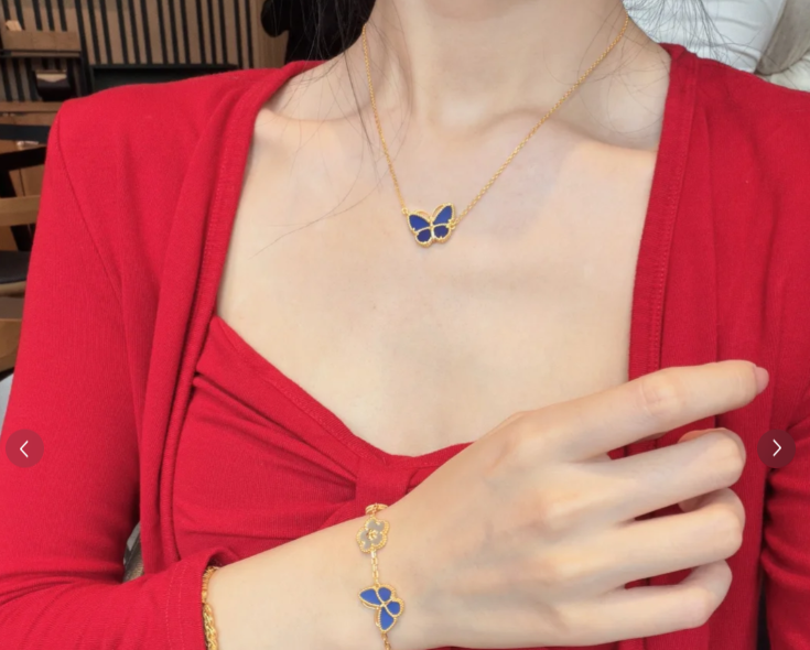 [Ornora Jewelry]2026 NEW BUTTERFLY BLUE   NECKLACE