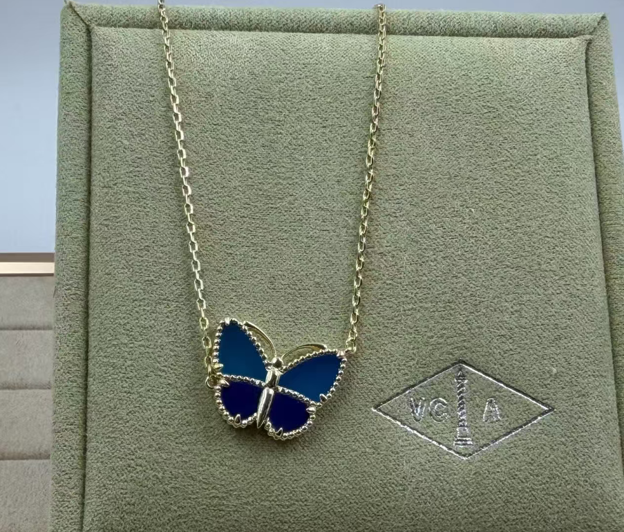 [Ornora Jewelry]2026 NEW BUTTERFLY BLUE   NECKLACE