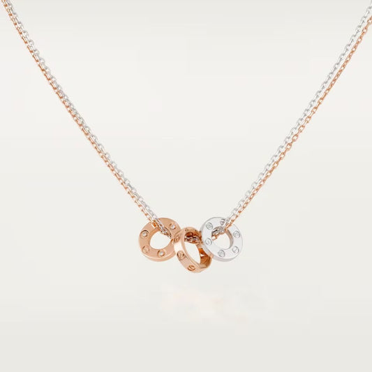 [Ornora Jewelry]LOVE 6 DIAMOND PENDANT NECKLACE