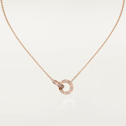 [Ornora Jewelry]LOVE  FULL DIAMOND PENDANT NECKLACE