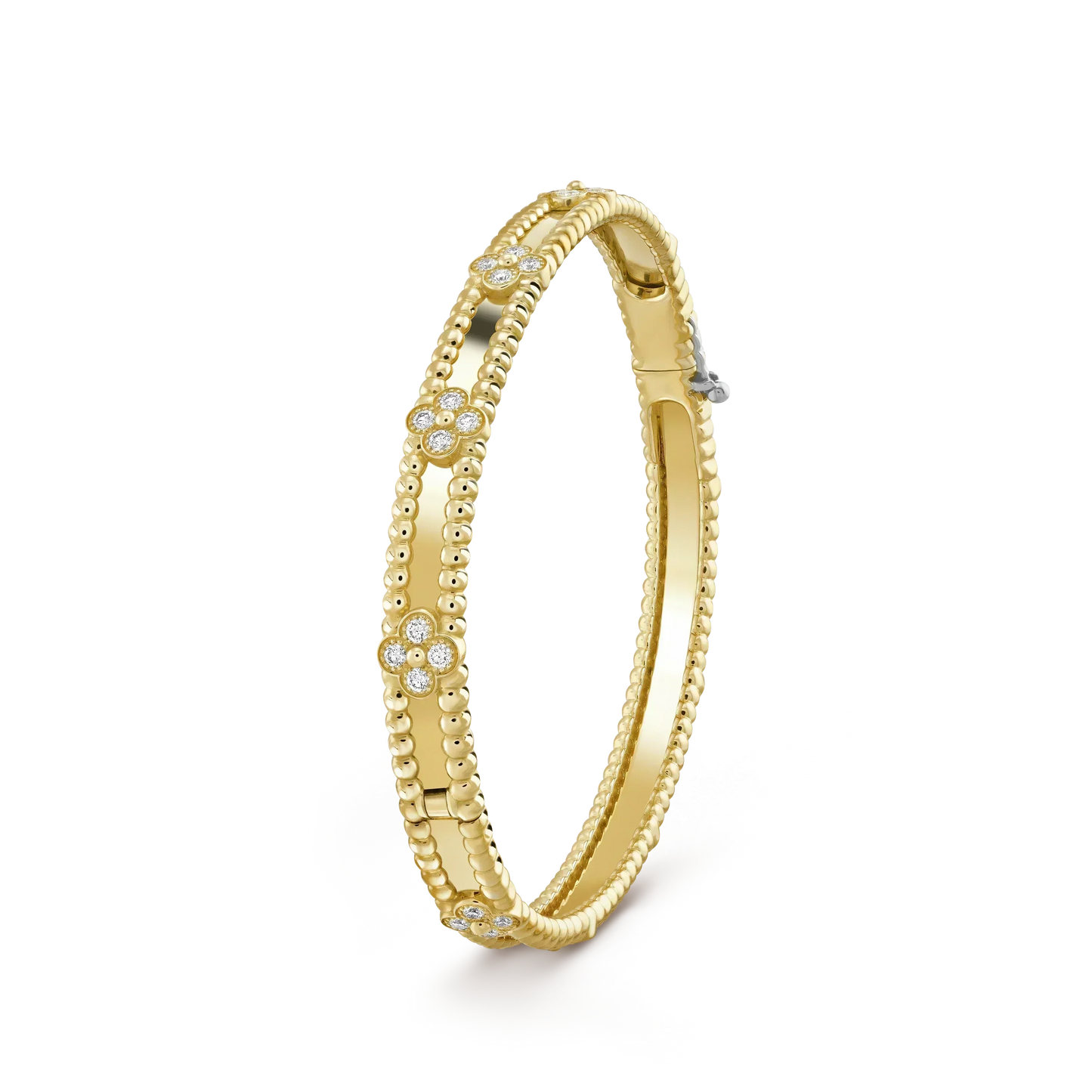 [Ornora Jewelry]CLOVER BRACELET 4MM DIAMONDS