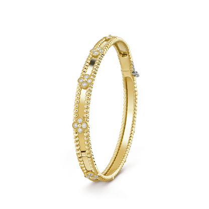 [Ornora Jewelry]CLOVER BRACELET 4MM DIAMONDS
