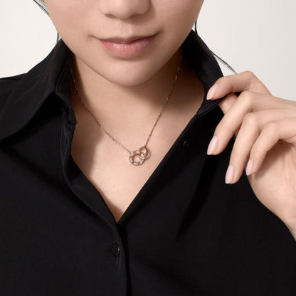 [Ornora Jewelry]LOVE  FULL DIAMOND PENDANT NECKLACE