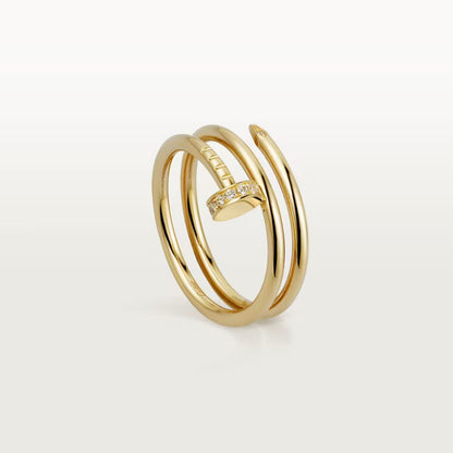 [Ornora Jewelry]JUSTE RING 4.8MM HALF DIAMOND