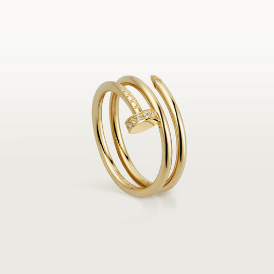 [Ornora Jewelry]JUSTE RING 4.8MM HALF DIAMOND