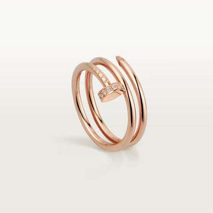 [Ornora Jewelry]JUSTE RING 4.8MM HALF DIAMOND