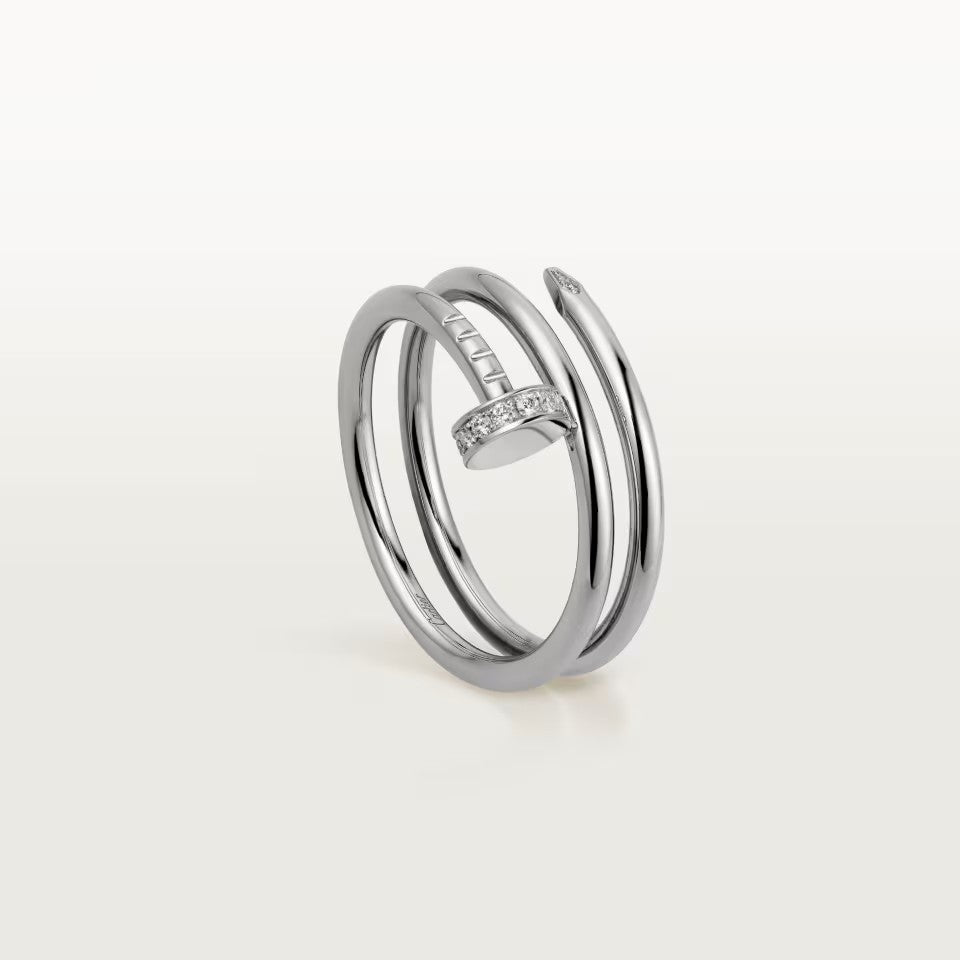 [Ornora Jewelry]JUSTE RING 4.8MM HALF DIAMOND