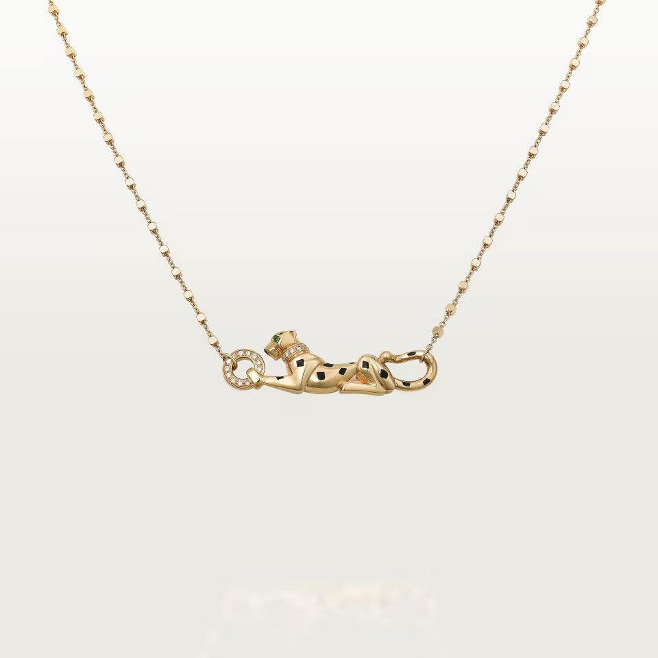 [Ornora Jewelry]PANTHERE FULL DIAMOND NECKLACE