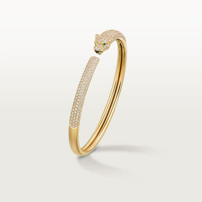 [Ornora Jewelry]PANTHERE FULL DIAMOND OPEN BRACELET