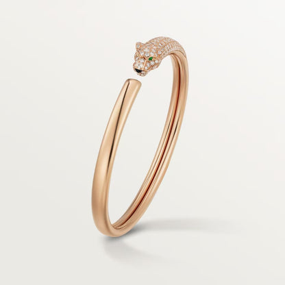 [Ornora Jewelry]PANTHERE HALF DIAMOND OPEN BRACELET