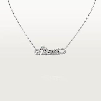 [Ornora Jewelry]PANTHERE PAVED DIAMOND NECKLACE