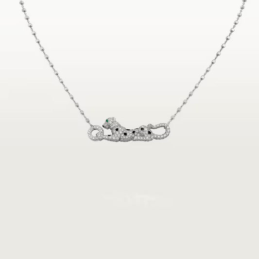 [Ornora Jewelry]PANTHERE PAVED DIAMOND NECKLACE