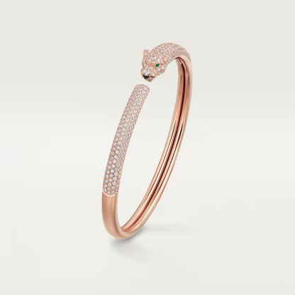 [Ornora Jewelry]PANTHERE FULL DIAMOND OPEN BRACELET