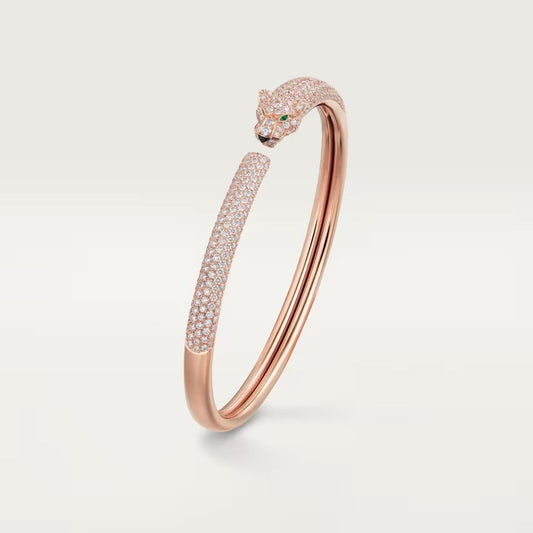 [Ornora Jewelry]PANTHERE FULL DIAMOND OPEN BRACELET
