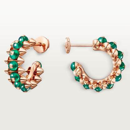 [Ornora Jewelry]CLASH 7.9MM AGATE CHALCEDONY EARRINGS