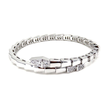 [Ornora Jewelry]SERPENTI BRACELET DIAMONDS SILVER