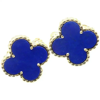 [Ornora Jewelry]CLOVER MINI 9.5MM TURQUOISE EARRINGS