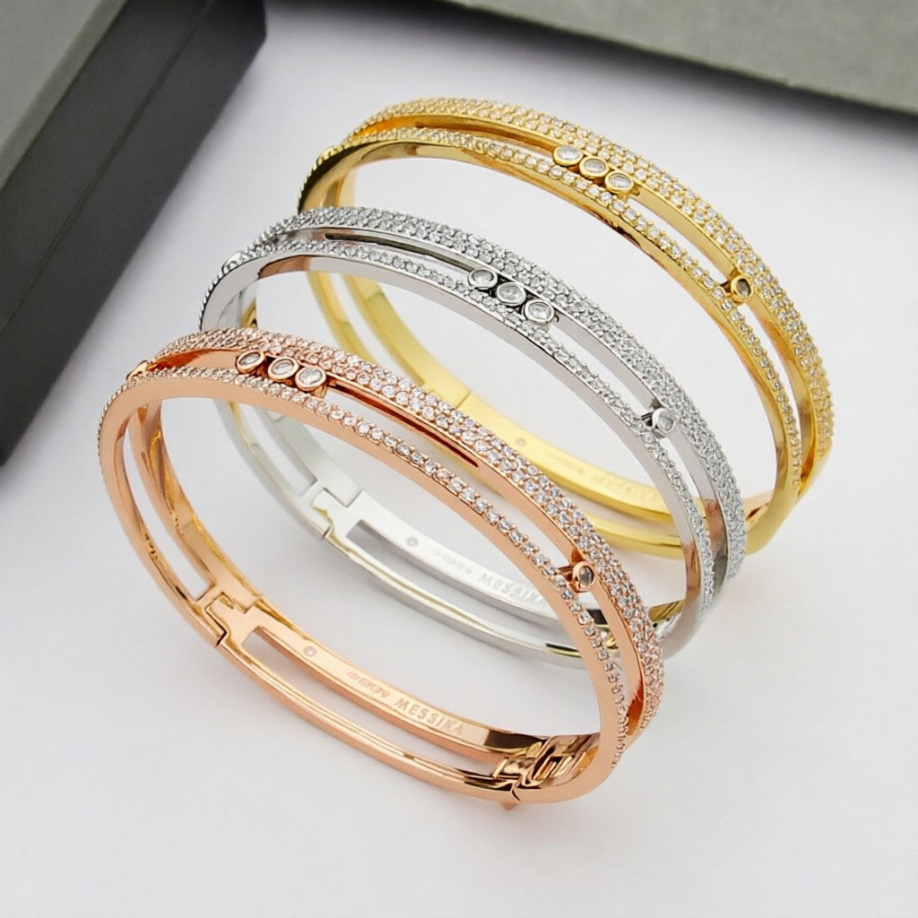 [Ornora Jewelry]Move Romane pavé bangle