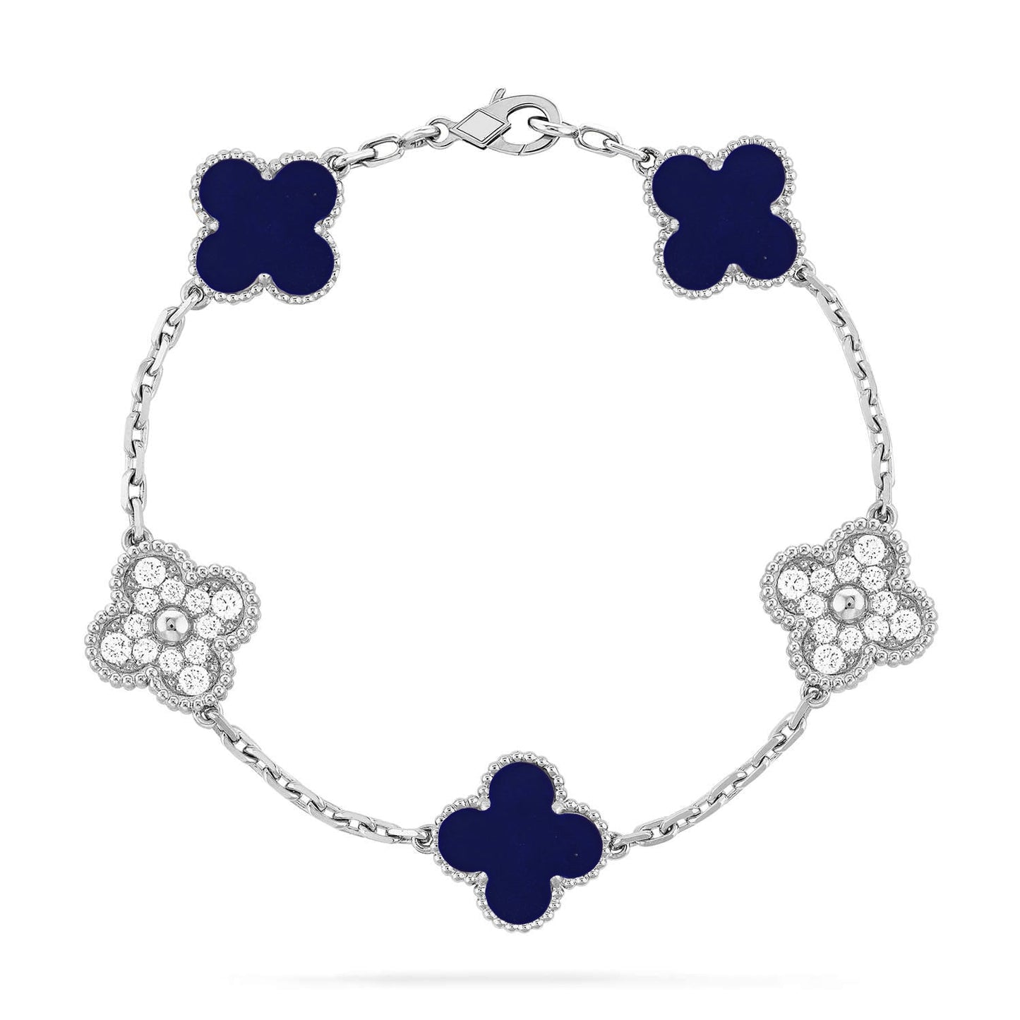 [Ornora Jewelry]CLOVER 5 MOTIF LAPIS LAZULI BRACELET COLLECTION