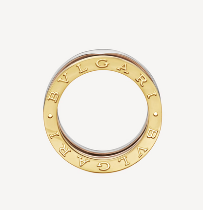 [Ornora Jewelry]ZERO 1 THREE-BAND ROSE WHITE AND YELLOW RING