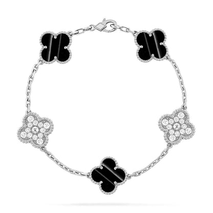 [Ornora Jewelry] CLOVER 5 MOTIF PULSAR STONE BRACELET COLLECTION