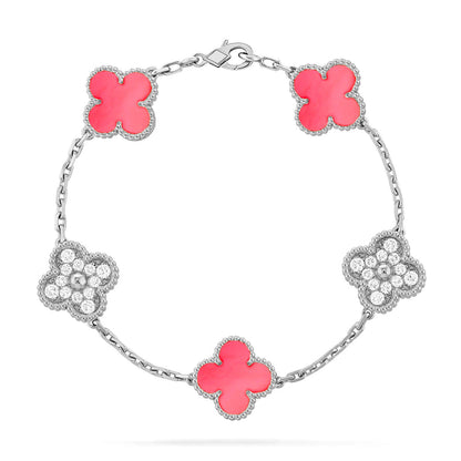 [Ornora Jewelry] CLOVER 5 MOTIFS  PINK MOP BRACELET COLLECTION
