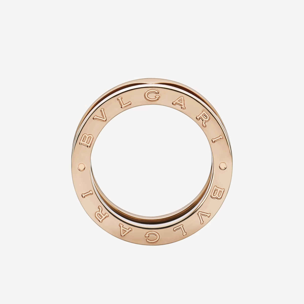 [Ornora Jewelry]ZERO 1 TWO-BAND LOOPS AND BLACK CERAMIC PINK GOLD RING