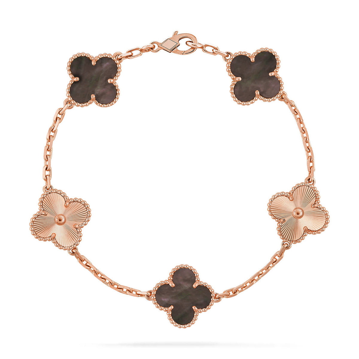 [Ornora Jewelry] CLOVER 5 MOTIF GRAY MOP BRACELET COLLECTION