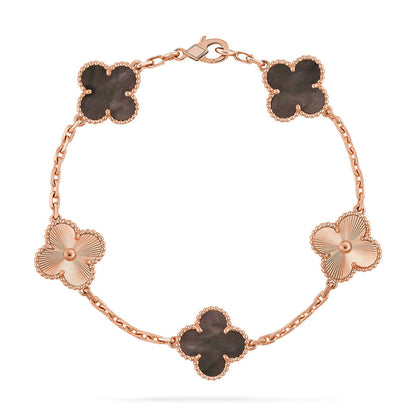 [Ornora Jewelry] CLOVER 5 MOTIF GRAY MOP BRACELET COLLECTION