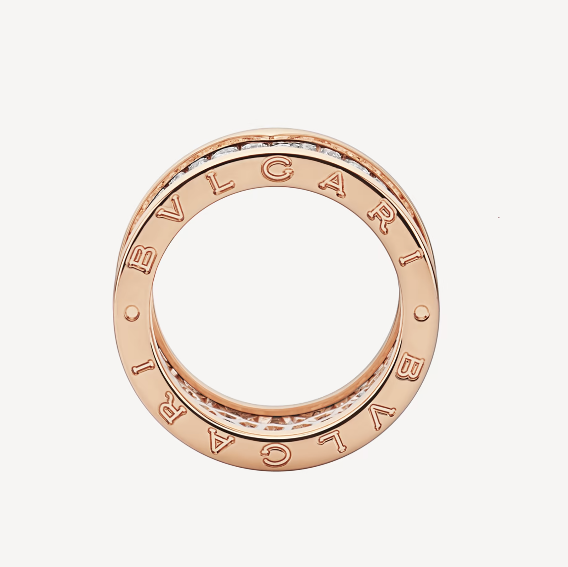 [Ornora Jewelry]ZERO 1 WITH PAVED DIAMONDS ON THE SPIRAL RING