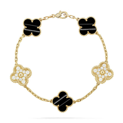 [Ornora Jewelry] CLOVER 5 MOTIF PULSAR STONE BRACELET COLLECTION