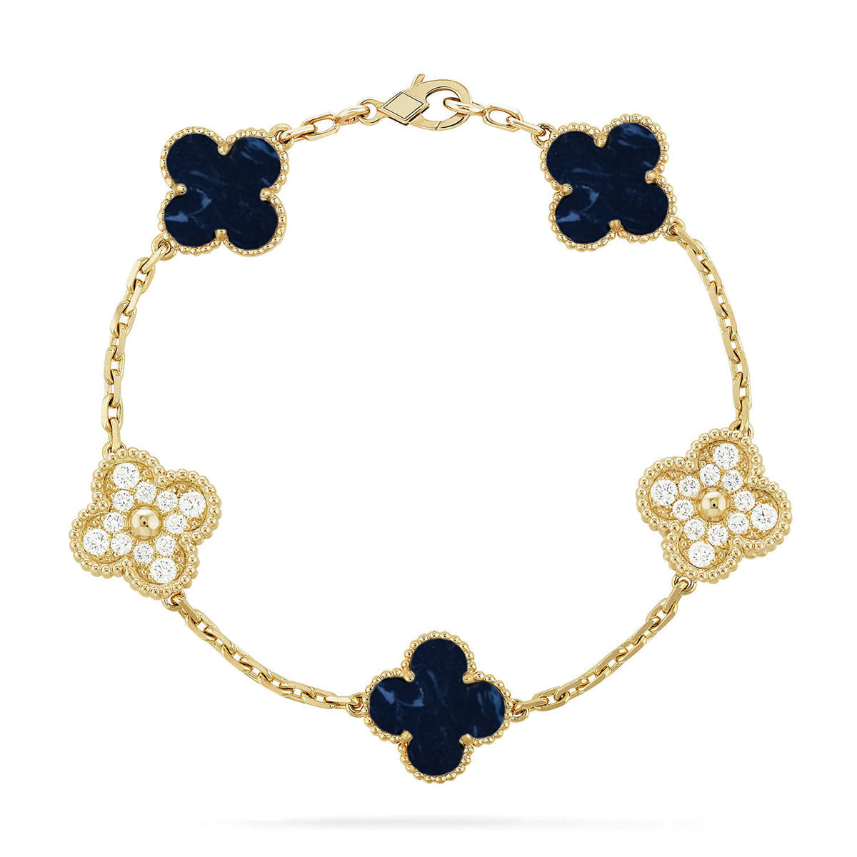 [Ornora Jewelry]CLOVER 5 MOTIF PIETERSITE BRACELET COLLECTION
