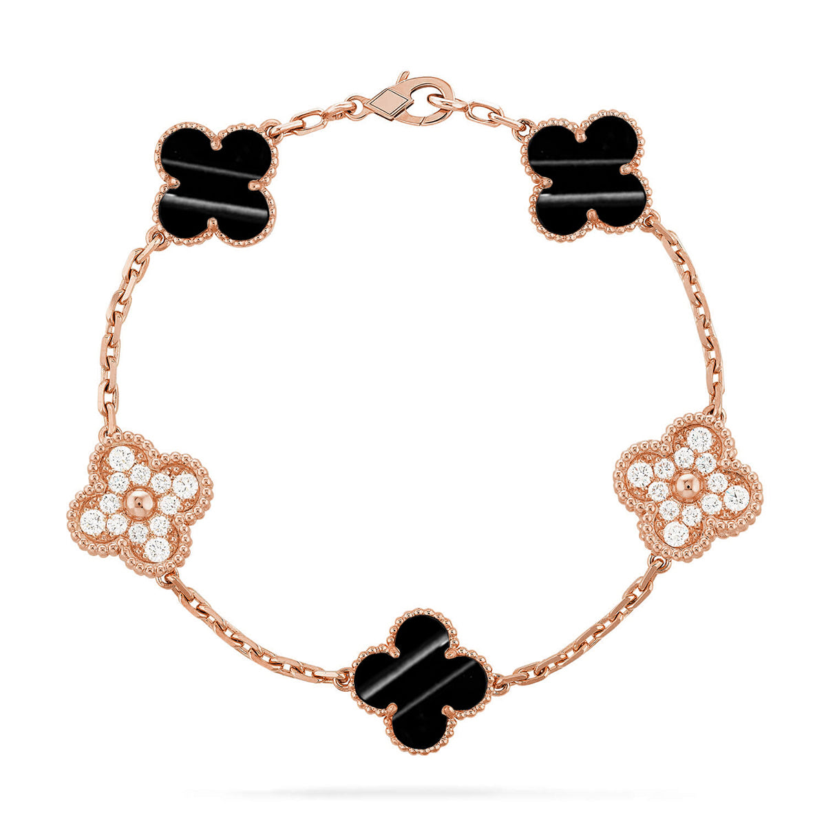 [Ornora Jewelry] CLOVER 5 MOTIF PULSAR STONE BRACELET COLLECTION