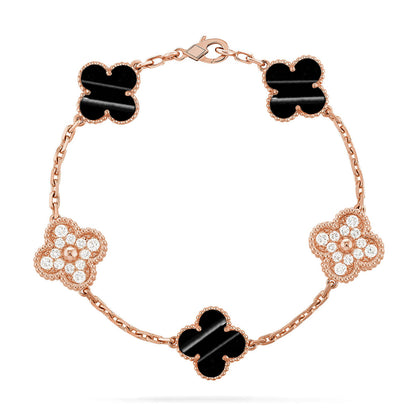 [Ornora Jewelry] CLOVER 5 MOTIF PULSAR STONE BRACELET COLLECTION