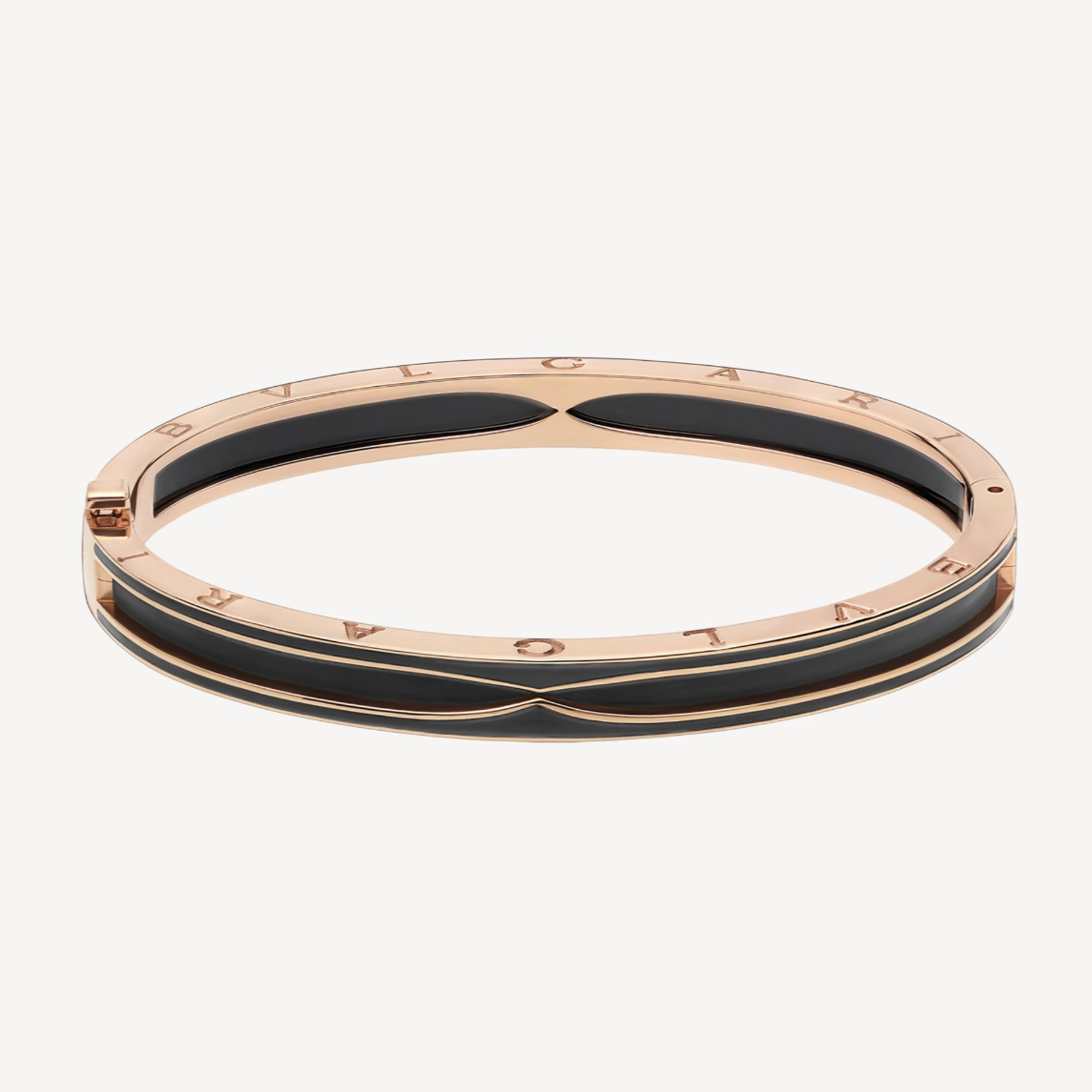 [Ornora Jewelry]ZERO 1 PINK GOLD WITH MATTE BLACK CERAMIC BRACELET