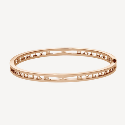 [Ornora Jewelry]ZERO 1 SPIRAL LOGO PINK GOLD BRACELET