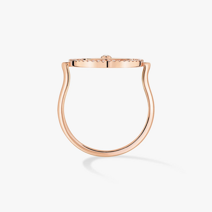 [Ornora Jewelry]LUCKY MOVE PINK GOLD DIAMOND RING