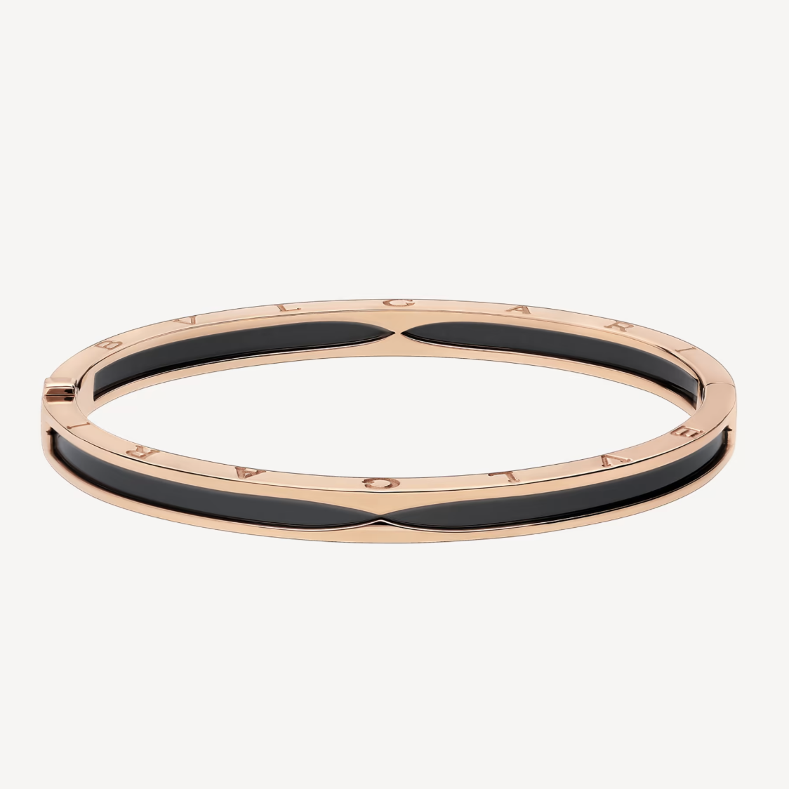 [Ornora Jewelry]ZERO 1 PINK GOLD WITH BLACK CERAMIC BRACELET