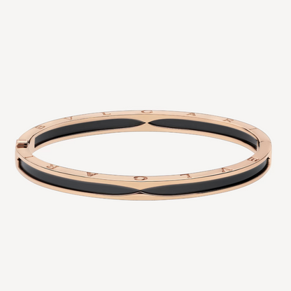 [Ornora Jewelry]ZERO 1 PINK GOLD WITH BLACK CERAMIC BRACELET