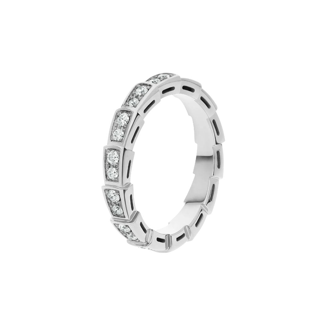 [Ornora Jewelry]SERPENTI RING SILVER DIAMOND PAVED 3MM