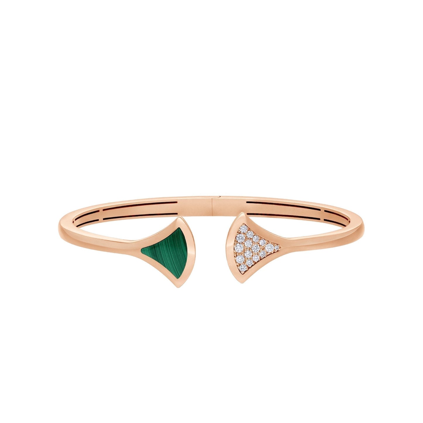 [Ornora Jewelry]DREAM BRACELET OPEN MALACHITE PINK GOLD