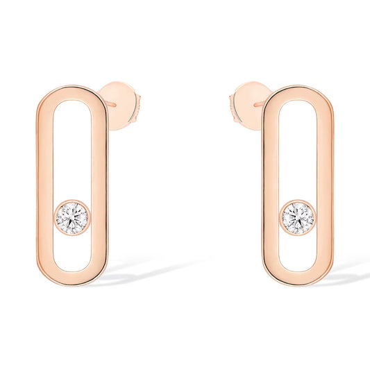 [Ornora Jewelry]MOVE UNO SMALL 1 DIAMOND EARRINGS
