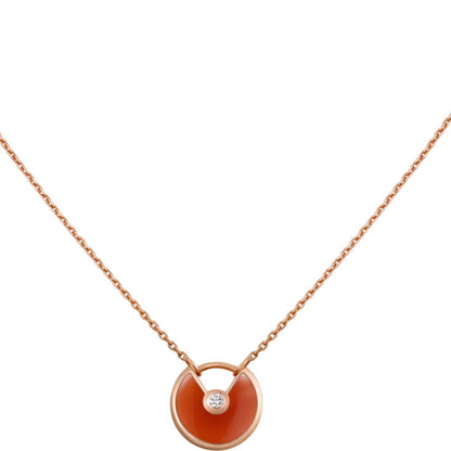 [Ornora Jewelry]AMULETTE GOLD CARNELIAN ONYX NECKLACE