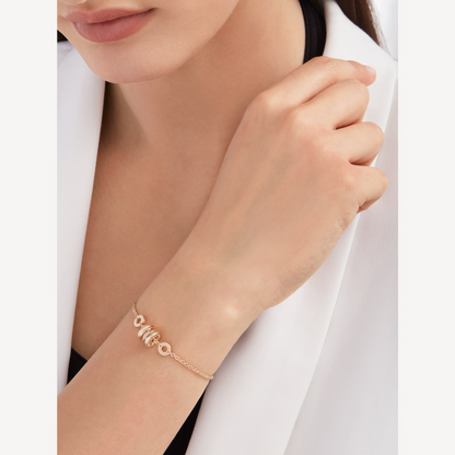 [Ornora Jewelry]ZERO 1 SOFT PINK GOLD BRACELET