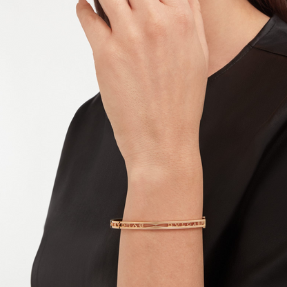 [Ornora Jewelry]ZERO 1 SPIRAL LOGO PINK GOLD BRACELET