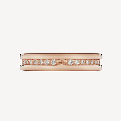 [Ornora Jewelry]ZERO 1 ONE-BAND PAVED DIAMONDS ON THE SPIRAL RING