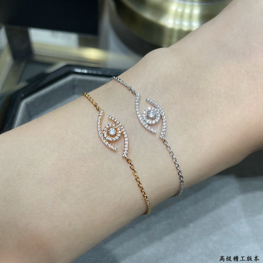[Ornora Jewelry]Lucky Eye Pave-Set Diamond Bracelet